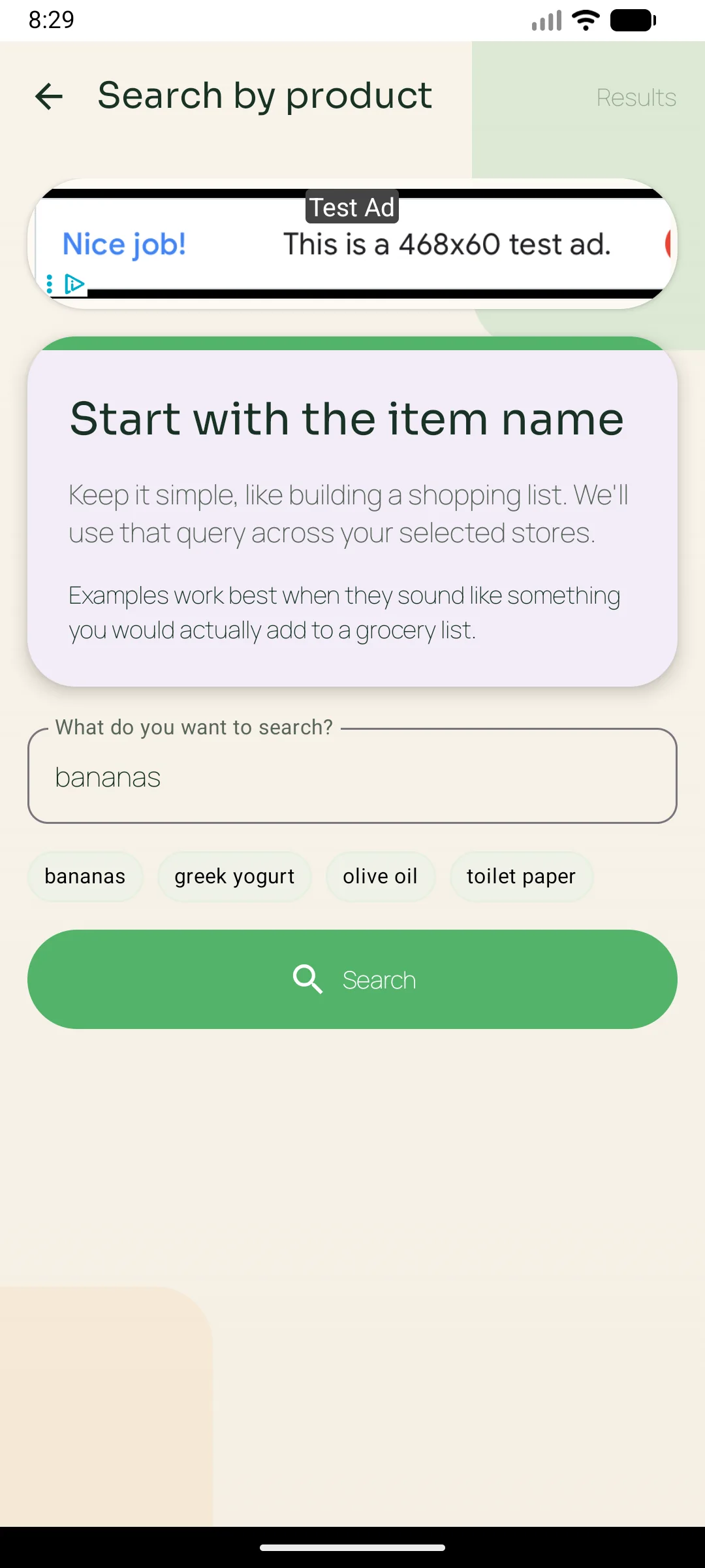 ThriftTick comparison results screen